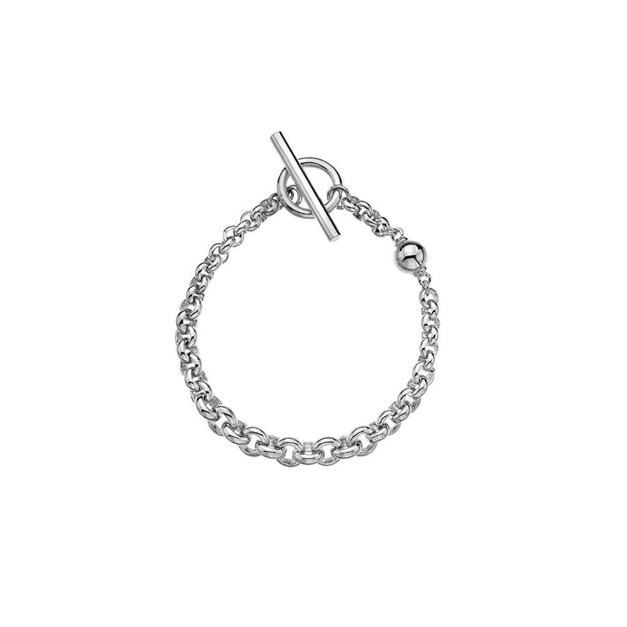 Sterling Silver Graduated Belcher Bracelet