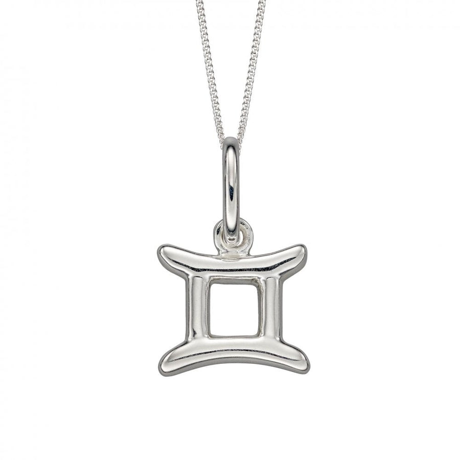 Sterling Silver Gemini Zodiac Necklace