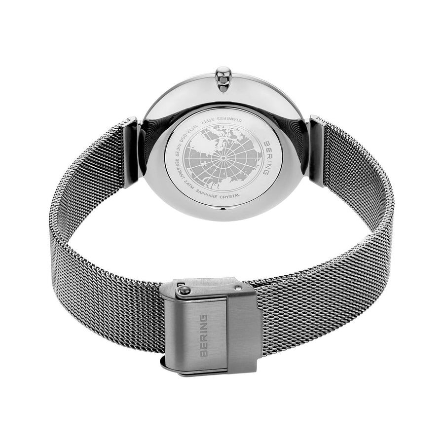 Bering Classic Ladies Steel Mother of Pearl & CZ Watch