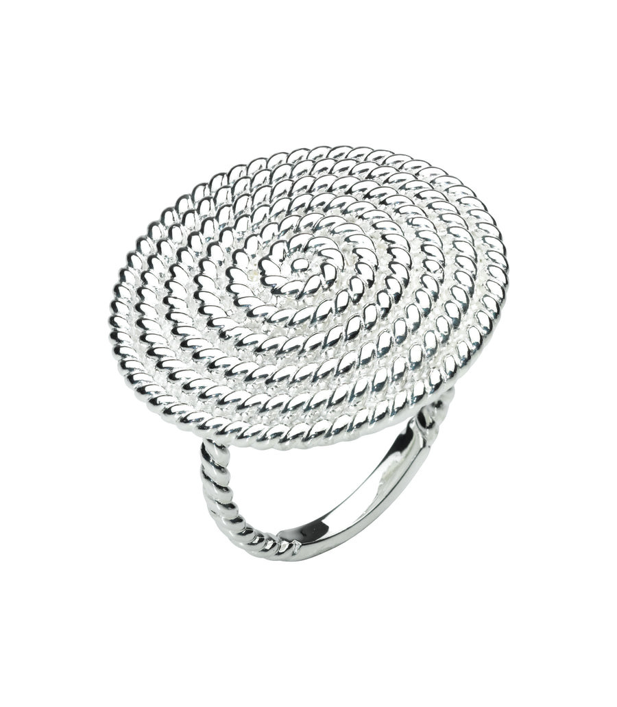 Kit Heath Sterling Silver 'Ravel' Rope Ring