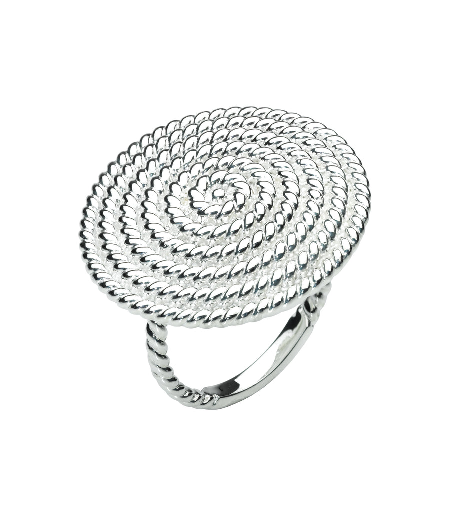 Kit Heath Sterling Silver 'Ravel' Rope Ring