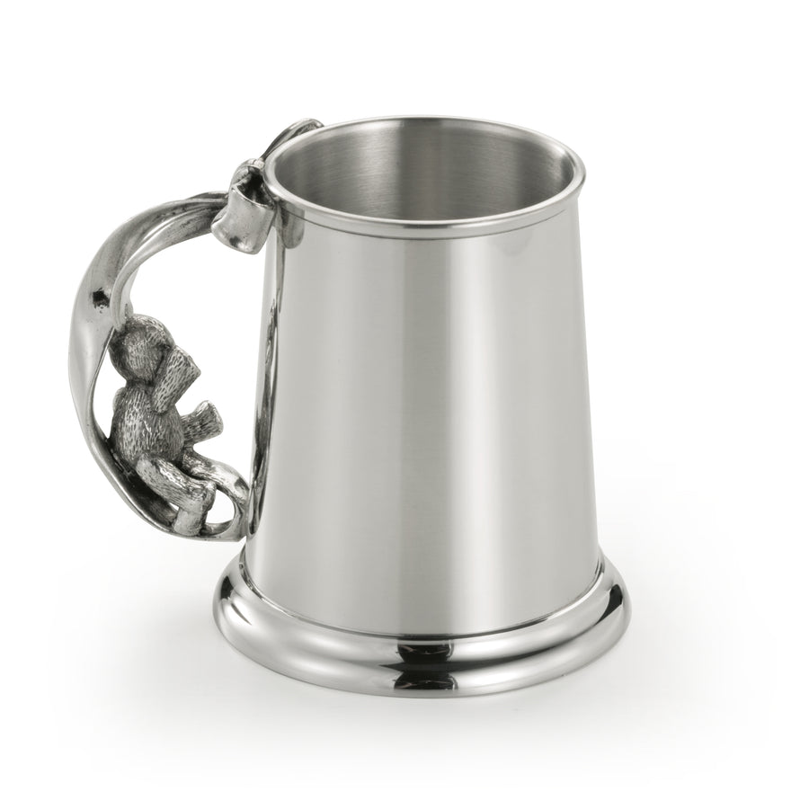 Royal Selangor Pewter Baby Teddy Mug in Wooden Box