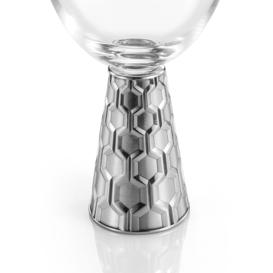 Royal Selangor Hexagon Pair of Glasses with Pewter Stems
