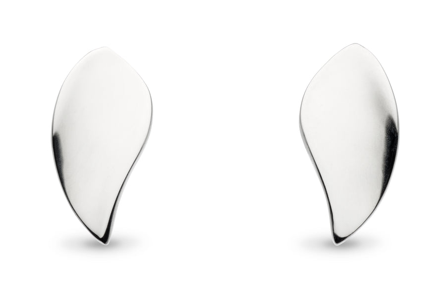 Kit Heath Sterling Silver 'Enchanted' Leaf Stud Earrings