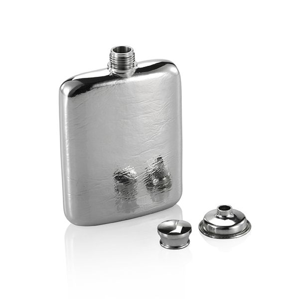 Royal Selangor Large Pewter Impression Hip Flask