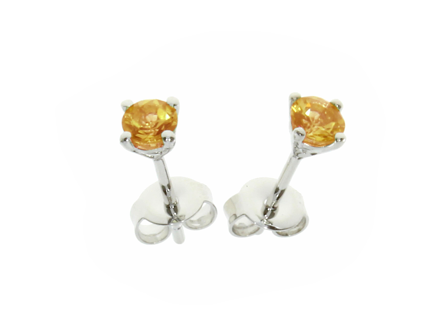Amore Argento Sterling Silver Citrine Birthstone Earrings
