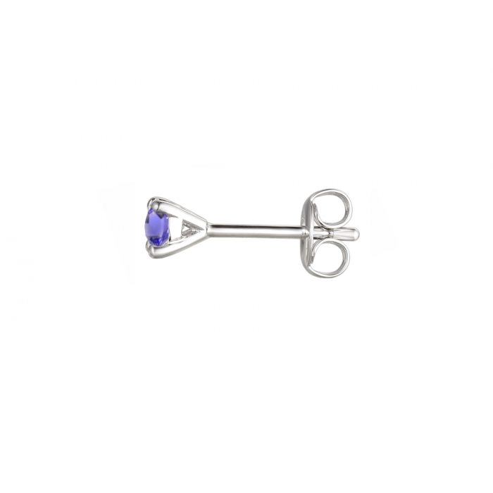 Amore Argento Sterling Silver Iolite Stud Earrings