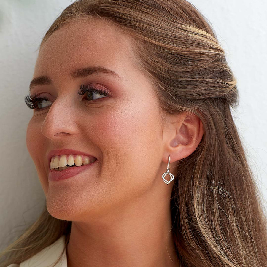 Kit Heath Sterling Silver Small Alicia Drop Earrings