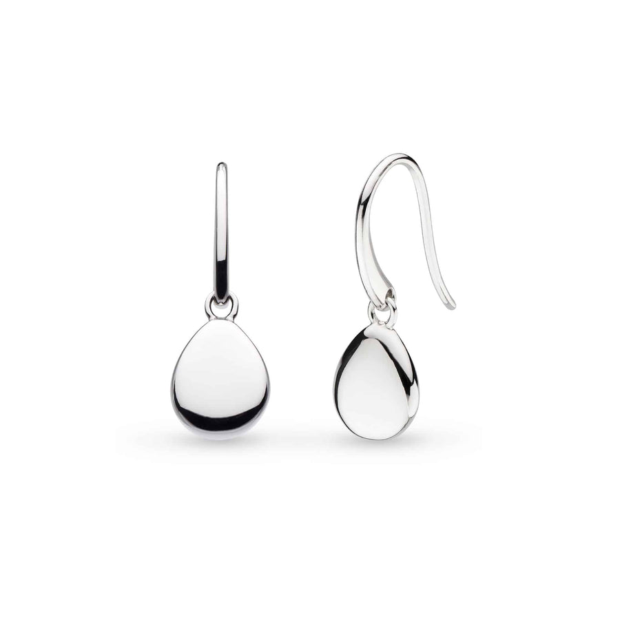 Kit Heath Sterling Silver 'Pebble Droplet' Drop Earrings