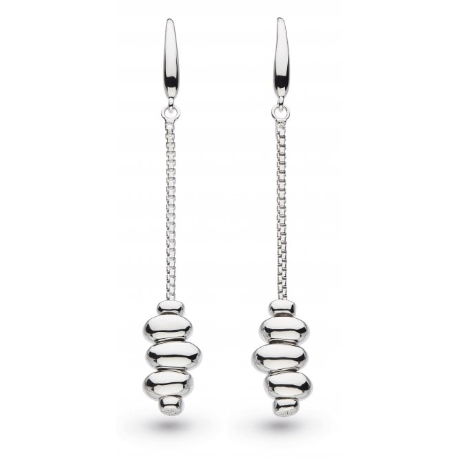 Kit Heath Sterling Silver 'Tumble' Chain Drop Earrings