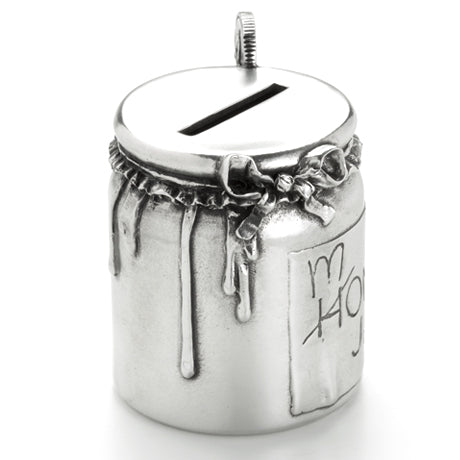 Royal Selangor Pewter Teddy Money 'Honey Jar' Box