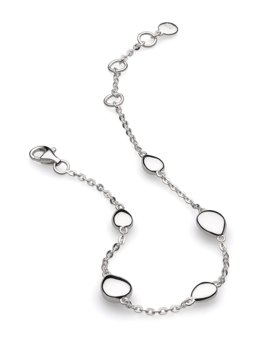 Kit Heath Sterling Silver 'Coast' Pebble Bead Bracelet