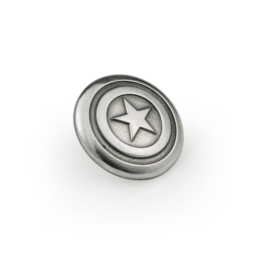 Royal Selangor Marvel Captain America Lapel Pin in Pewter