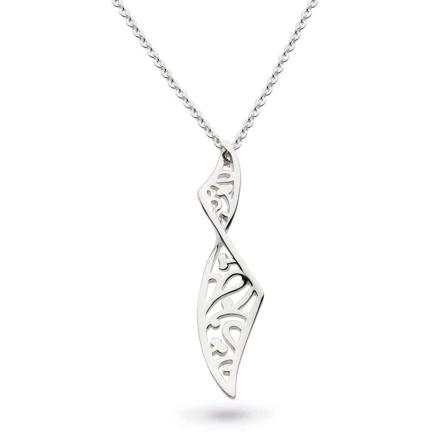 Kit Heath Sterling Silver 'Flourish' Twist Necklace