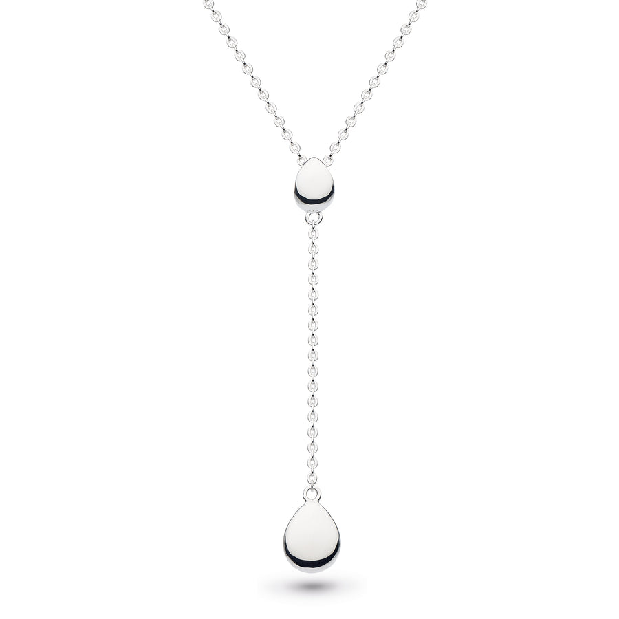 Kit Heath Sterling Silver 'Pebble' Lariat Necklace