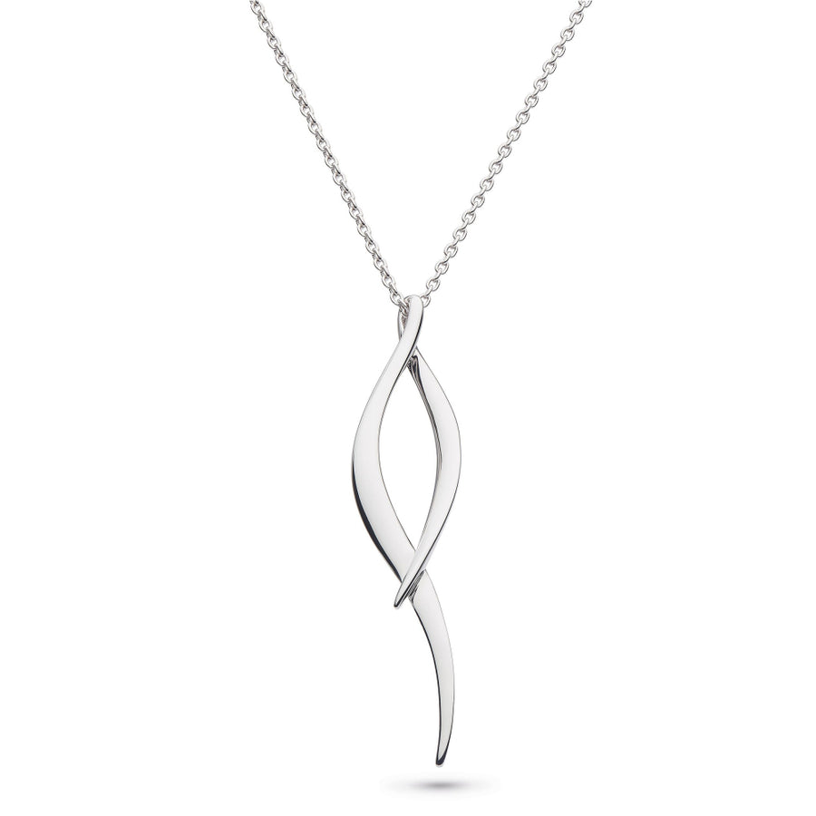 Kit Heath Sterling Silver Entwine Twist Pendant & Chain