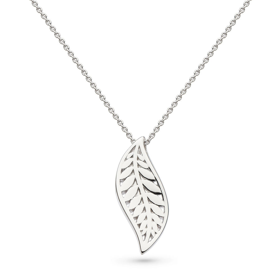 Kit Heath Sterling Silver 'Eden Leaf' Necklace