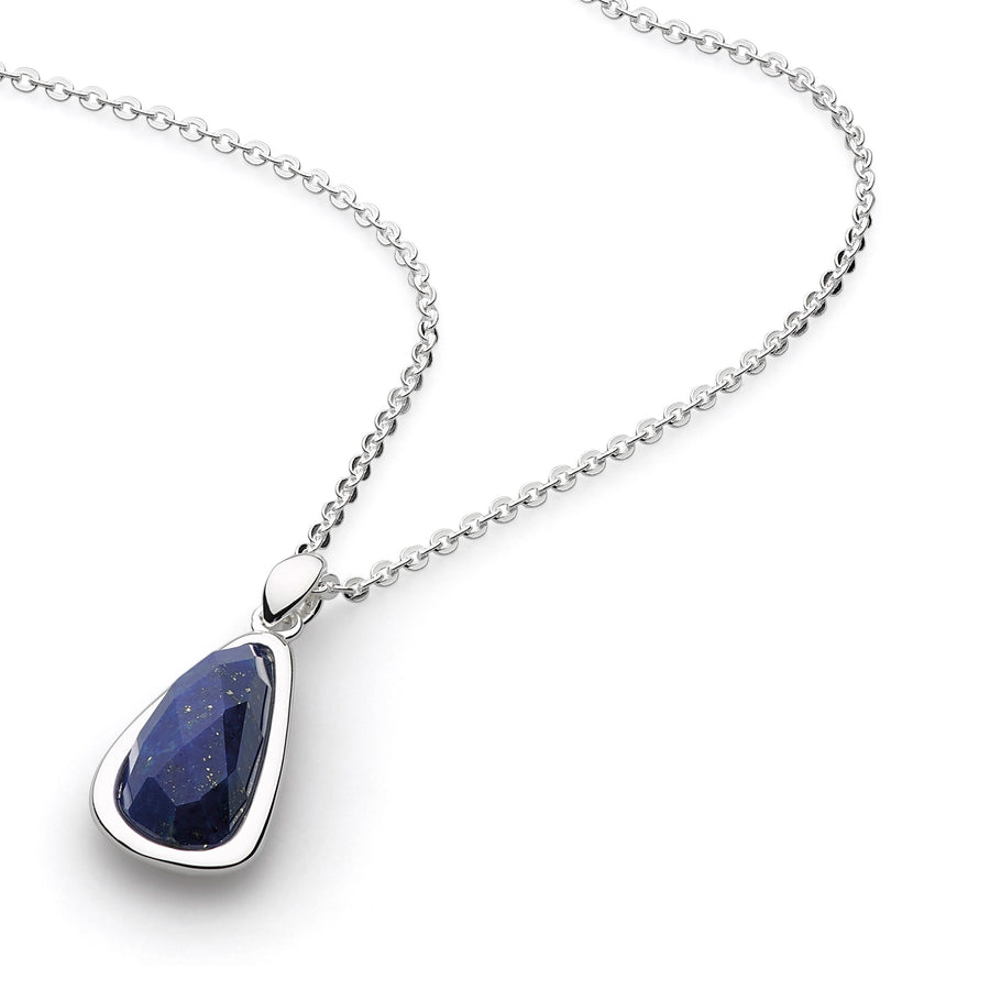 Kit Heath Sterling Silver Lapis Lazuli Pebble Pendant