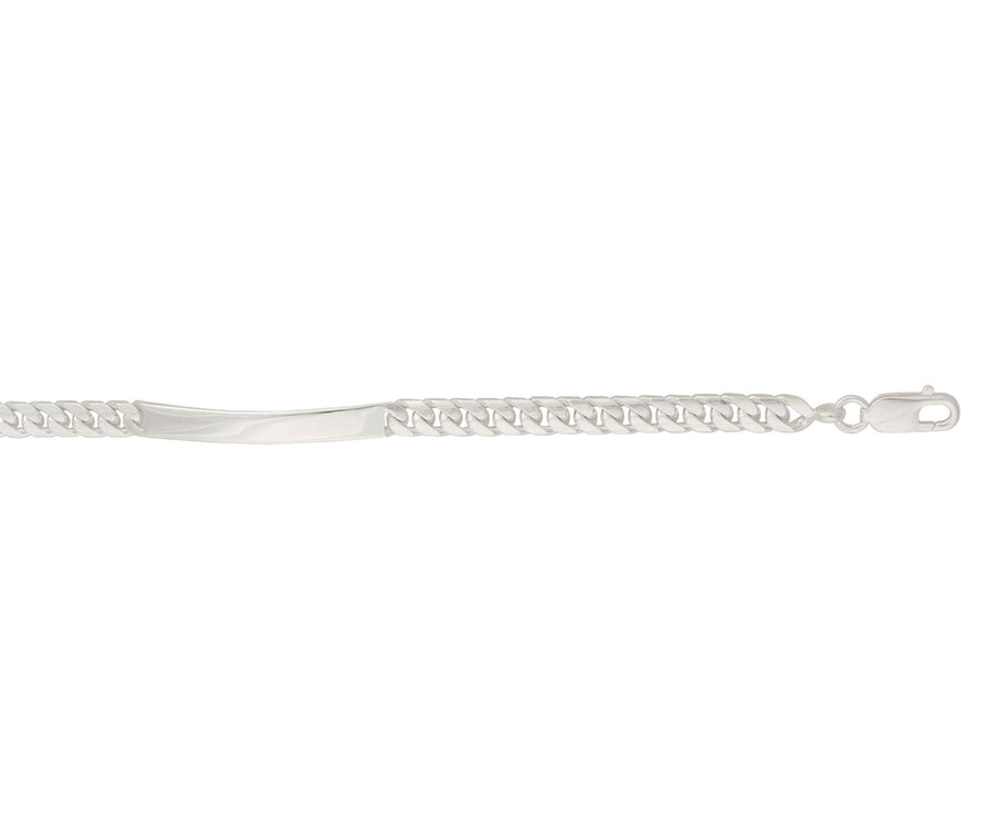 Sterling Silver Gents Classic Curb Identity Bracelet