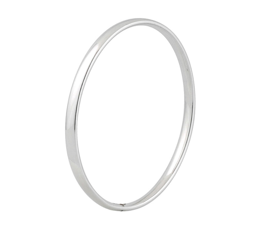 Sterling Silver Plain Court Bangle
