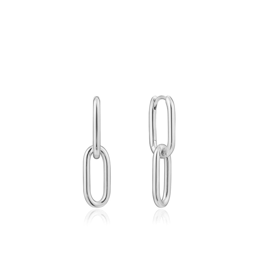Ania Haie Sterling Silver Cable Drop Earrings