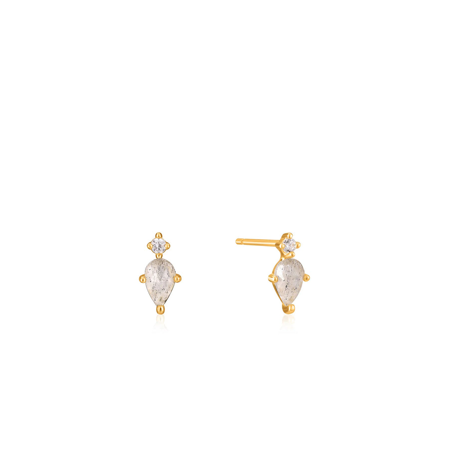 Ania Haie Gold Mini Midnight Stud Earrings