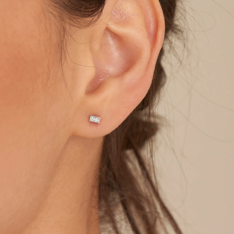 Ania Haie Double CZ Stud Earrings