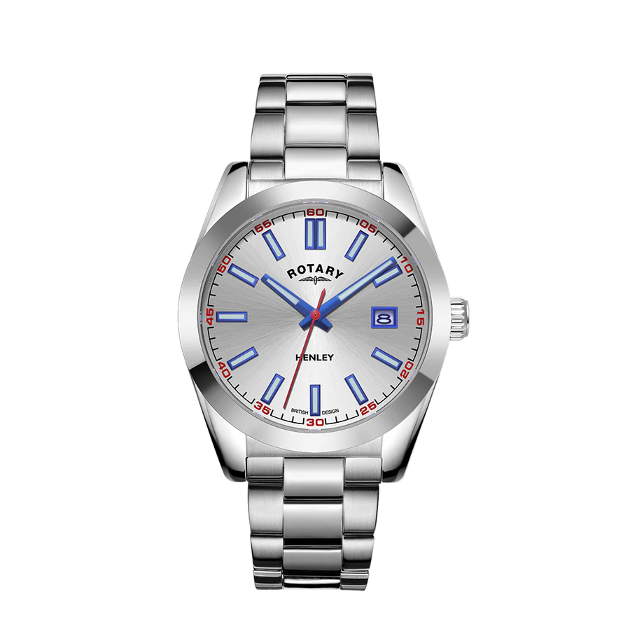 Rotary Gents Stainless Steel 'Henley' Bracelet Watch with Luminous Features