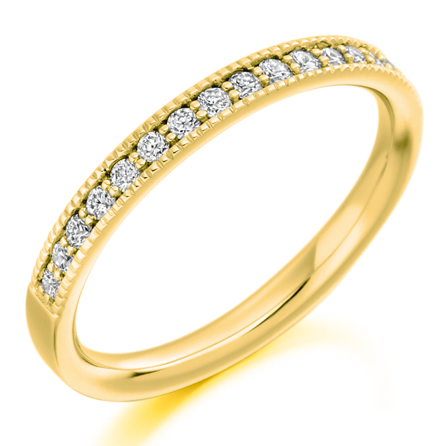 Diamond Milgrain Set Wedding Ring