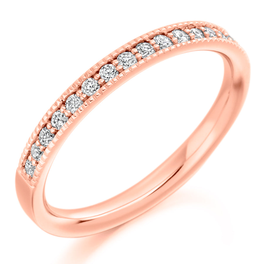 Diamond Milgrain Set Wedding Ring