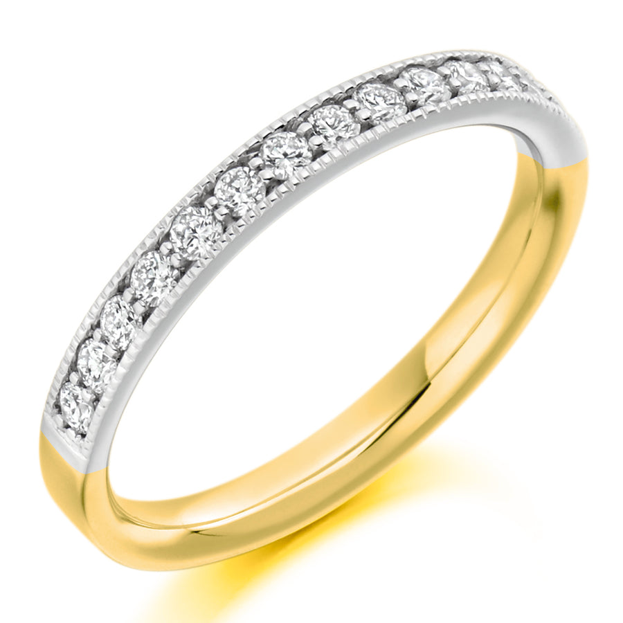 Diamond Milgrain Set Wedding Ring