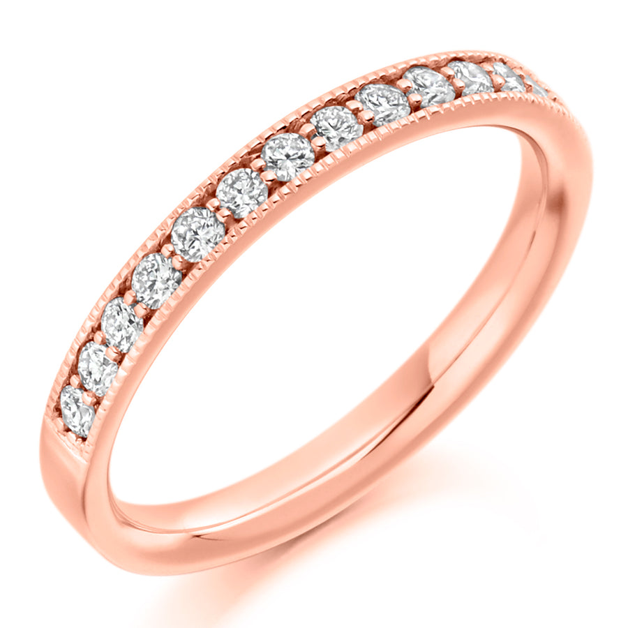 Diamond Milgrain Set Wedding Ring