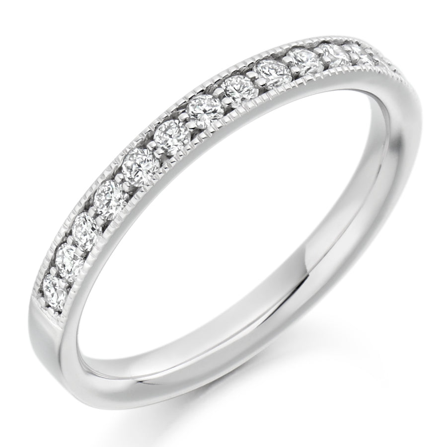 Diamond Milgrain Set Wedding Ring