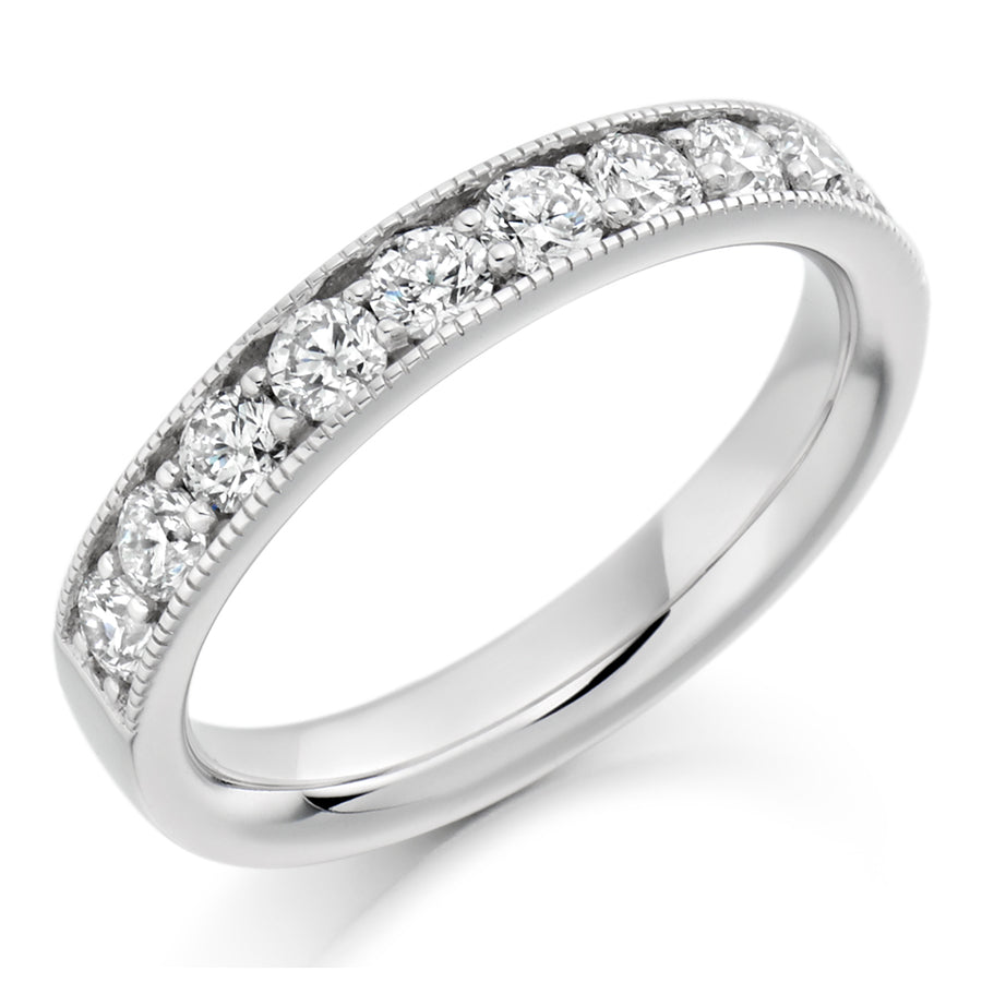 Diamond Milgrain Set Wedding Ring