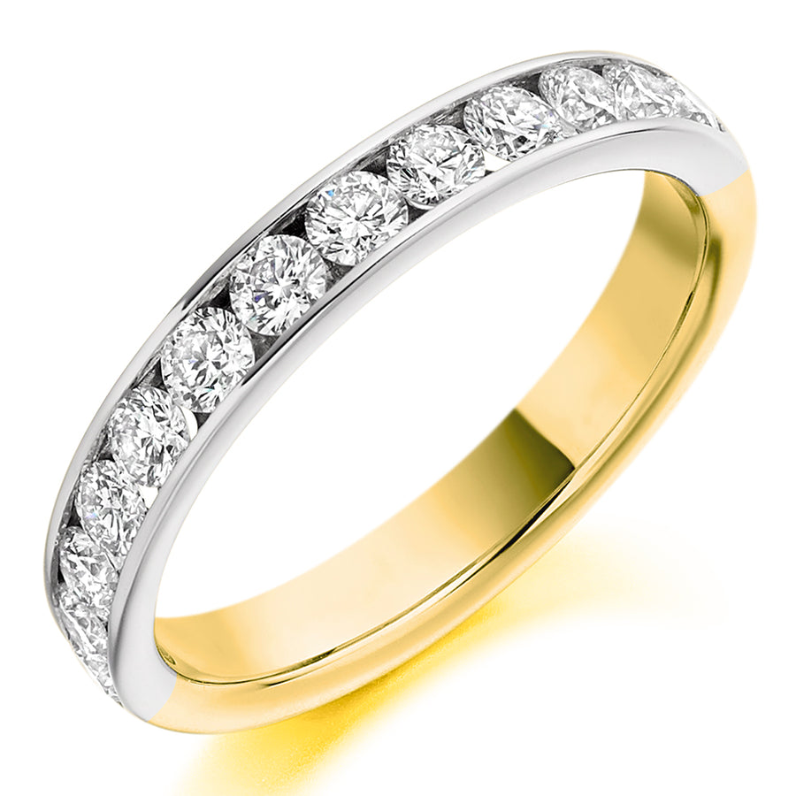 Diamond Channel Set Wedding Ring