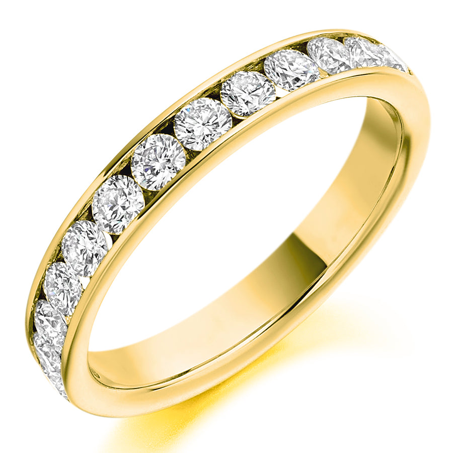 Diamond Channel Set Wedding Ring