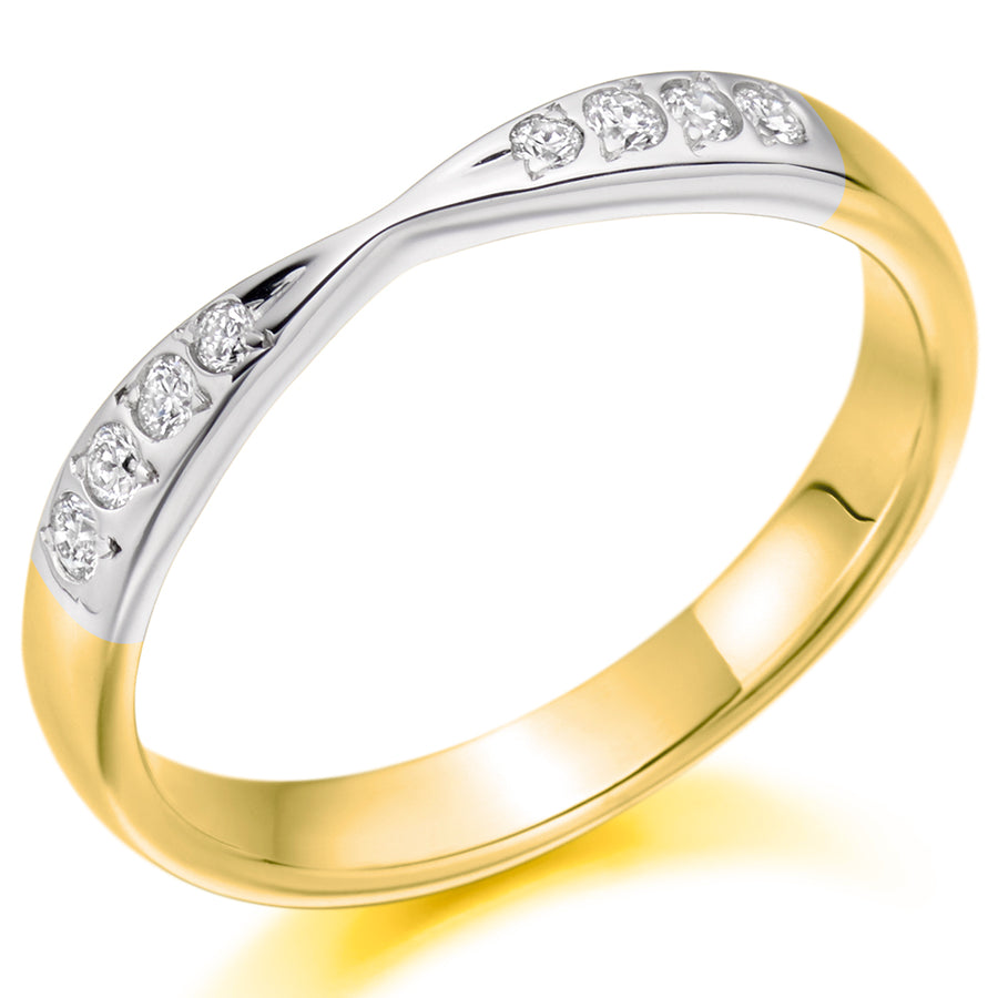 Diamond Cut-Out Wedding Ring