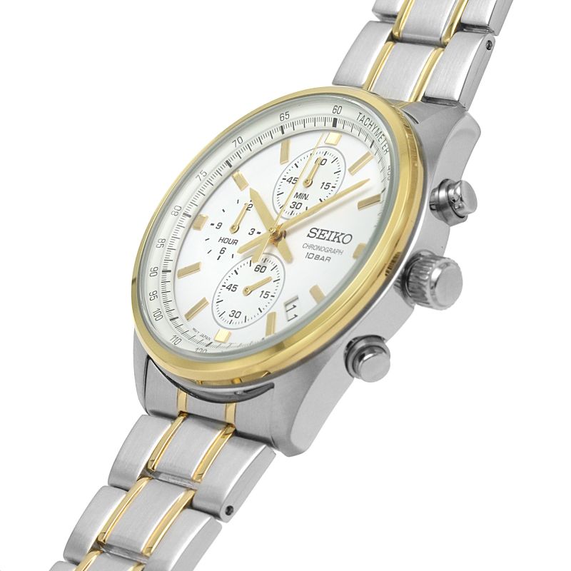 Seiko Gents Two-Tone Chronograph Watch