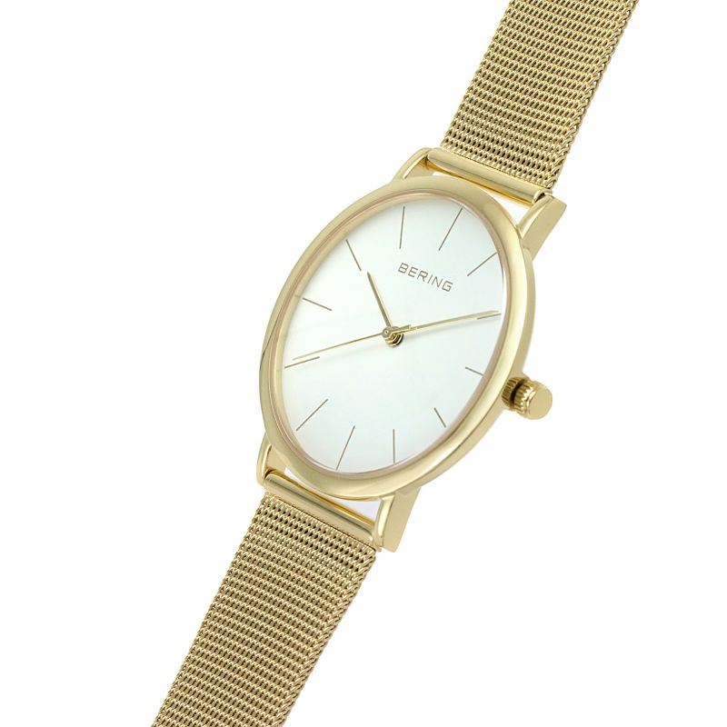 Bering Classic Gold Plated Stainless Steel Mesh Watch