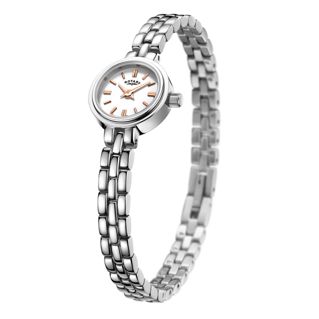 Rotary Ladies Petite Stainless Steel Bracelet Watch