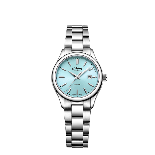 Rotary Ladies Stainless Steel Pastel Blue Dial Watch