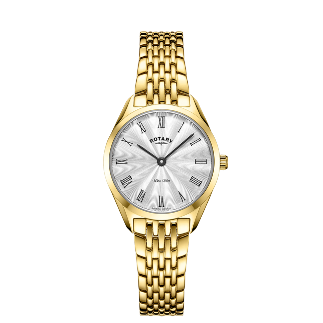 Rotary Ladies Gold Plated Ultra Slim Watch
