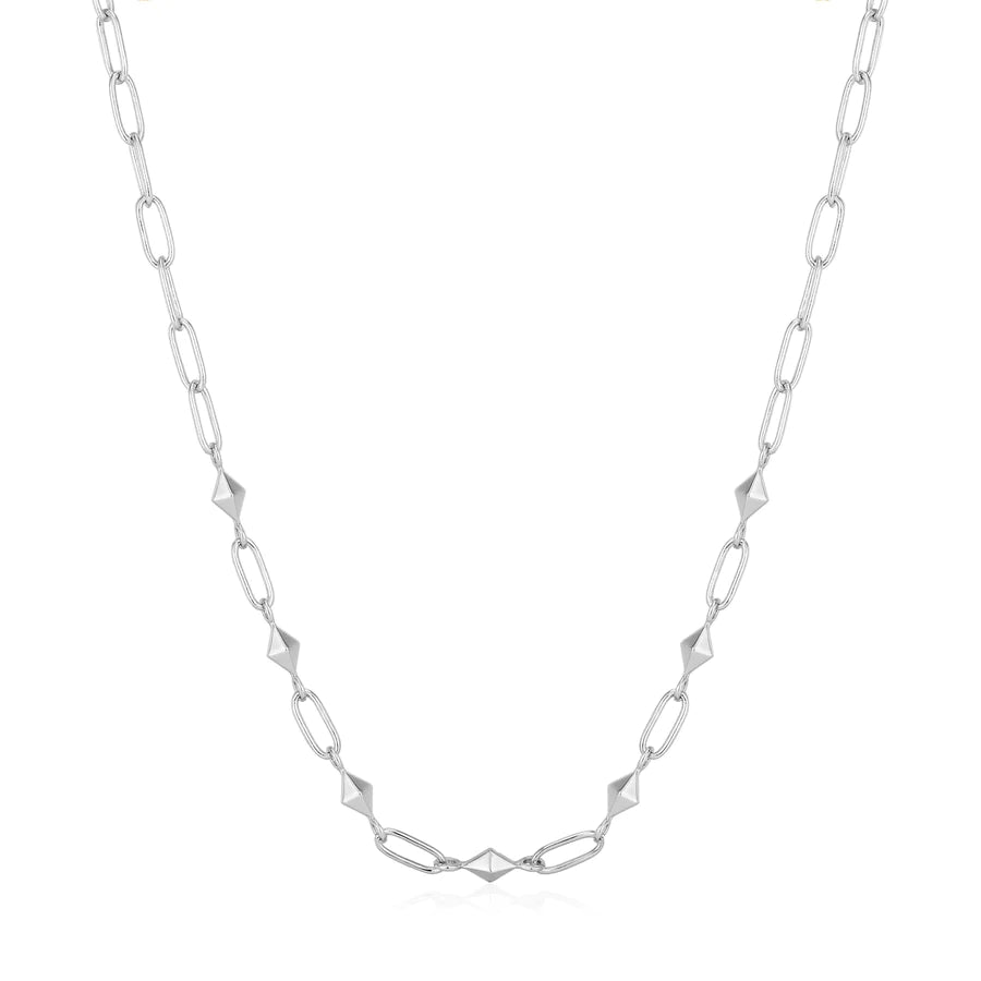 Ania Haie Sterling Silver Spike Link Necklace
