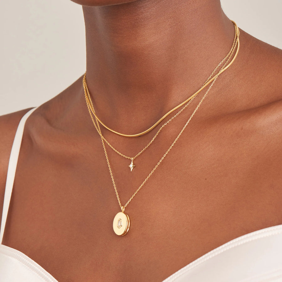 Ania Haie Gold Snake Chain Necklace