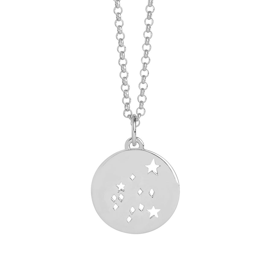 MURU Sterling Silver 'Aquarius' Constellation Pendant