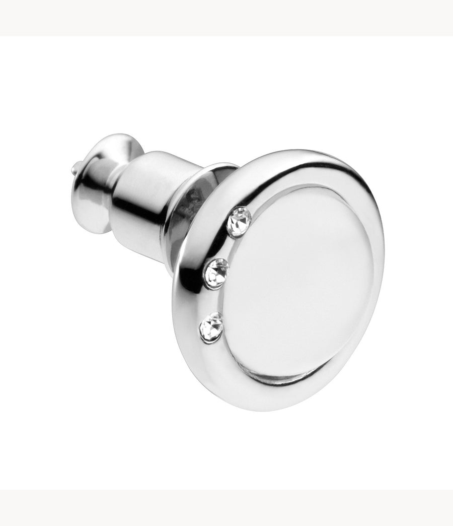 Skagen White Sea Glass Silver-Tone Stud Earrings