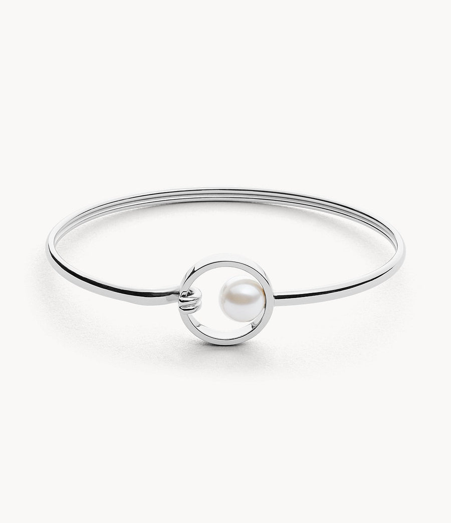 Skagen Slim Steel Pearl Bangle