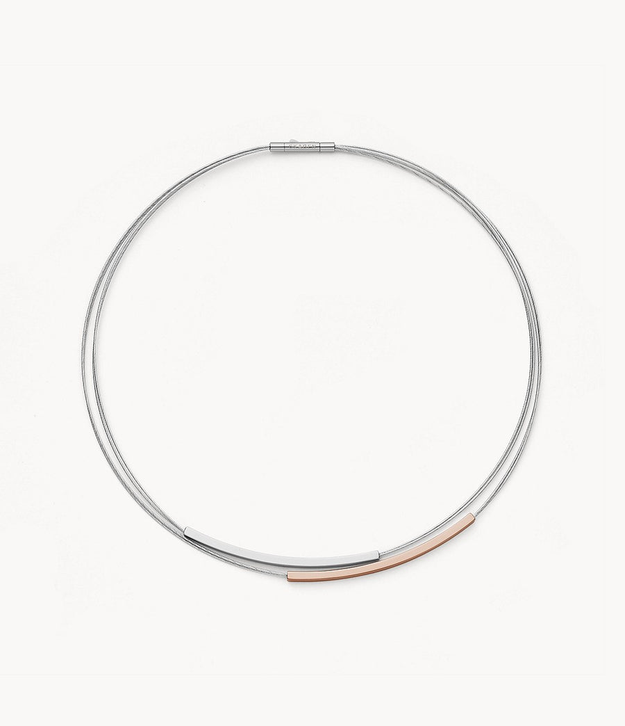 Skagen Two-Tone Wire Necklace