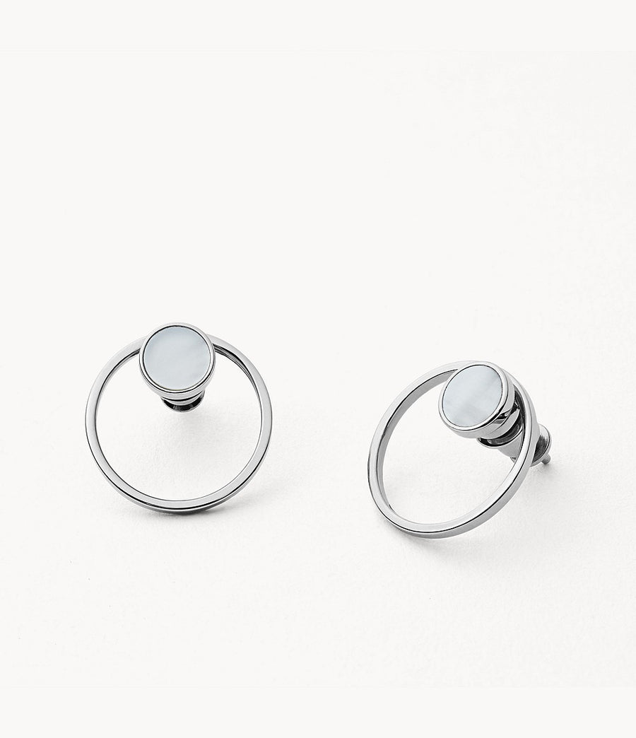 Skagen Mother of Pearl Stud Earrings
