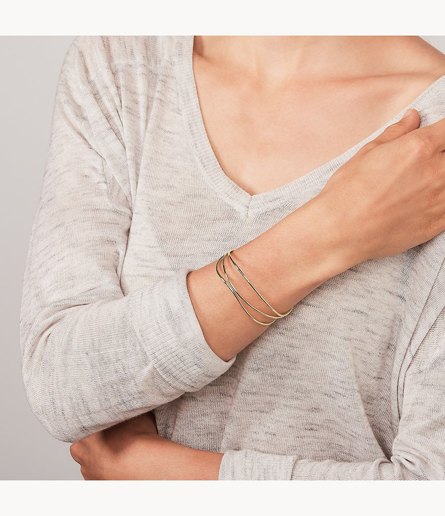 Skagen Gold-Tone Wire Bracelet